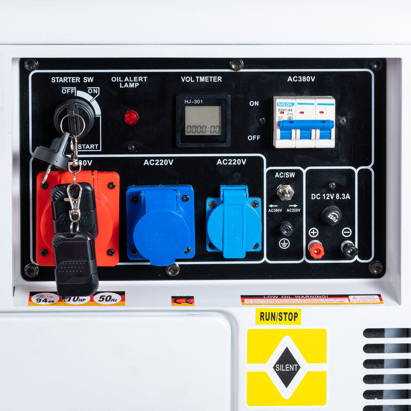 Gruppo elettrogeno/Generatore di corrente diesel Silenziato5000W - 220 / 380V