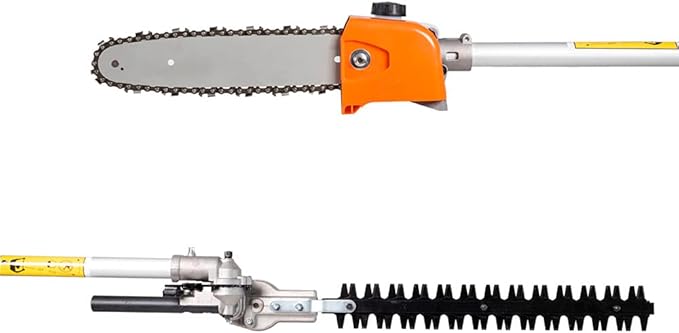Decespugliatore multifunzione a scoppio 4 in 1 tagliasiepi troncarami e motosega motore 52cc 2 tempi comprende testina doppio filo e disco tre denti acciaio