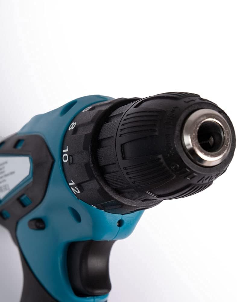 Coppia di trapani avvitatore e tassellatore da 18 Volts doppia batteria a litio, caricabatteria e valigetta inclusa, mandrino autoserrante con impugnatura ergonomica e sistema antivibrante