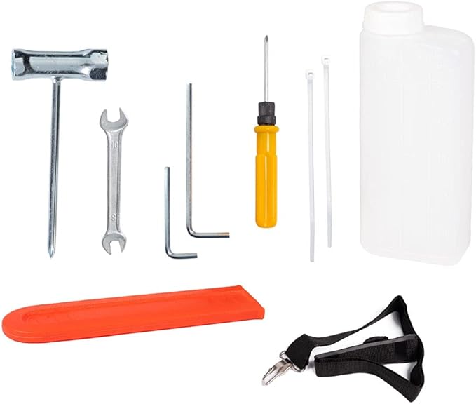 Decespugliatore multifunzione a scoppio 4 in 1 tagliasiepi troncarami e motosega motore 52cc 2 tempi comprende testina doppio filo e disco tre denti acciaio