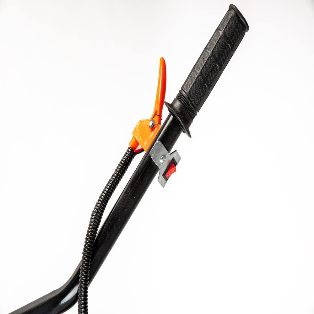 Motozappa motocoltivatore zappatrica con motore a scoppio 2 tempi da 52cc e 3,7 cv di potenza con una larghezza del raggio di lavoro di 30 cm e profondità di 15 cm zappette in acciaio rinforzato