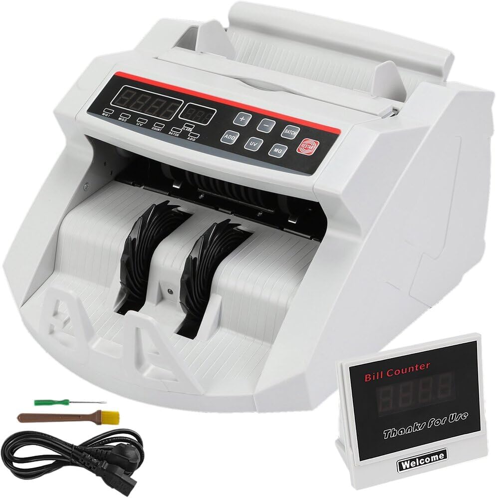 Conta Banconote Display LED Rivelatore di Banconote False, 1000 banconote/minuto